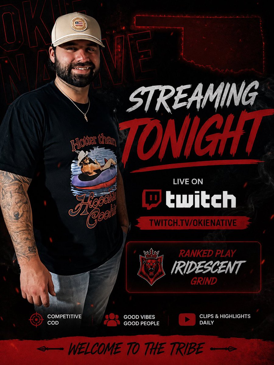 OkieNative11's tweet photo. Playing some ranked mp tonight with the squad, see yall there 🤘🏾

Twitch - OkieNative11

#callofduty #cod #twitch #streamer https://t.co/r7nImrqmuJ