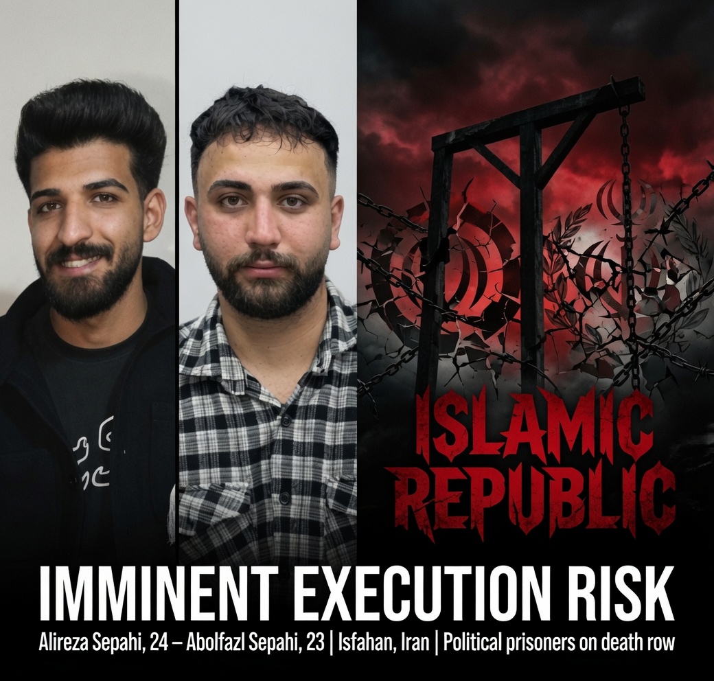 Nikoo_________'s tweet photo. Two young cousins from Iran,
Political prisoners on death row

This is what the Islamic Republic has done for 47 years: silence, prison, torture, and the gallows.

Their lobby is so powerful inside international human rights organizations that even this news barely spreads #Iran https://t.co/Jh42SmmgwP