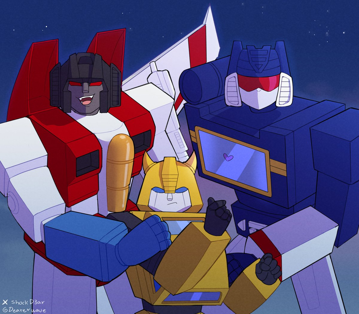 ShockD3ar's tweet photo. G1 Frame Redraw!
Finally done with it, bumblebee face just kills me >:c

#starscream #bumblebee #soundwave #tfg1 #transformers https://t.co/0SsbavSymP