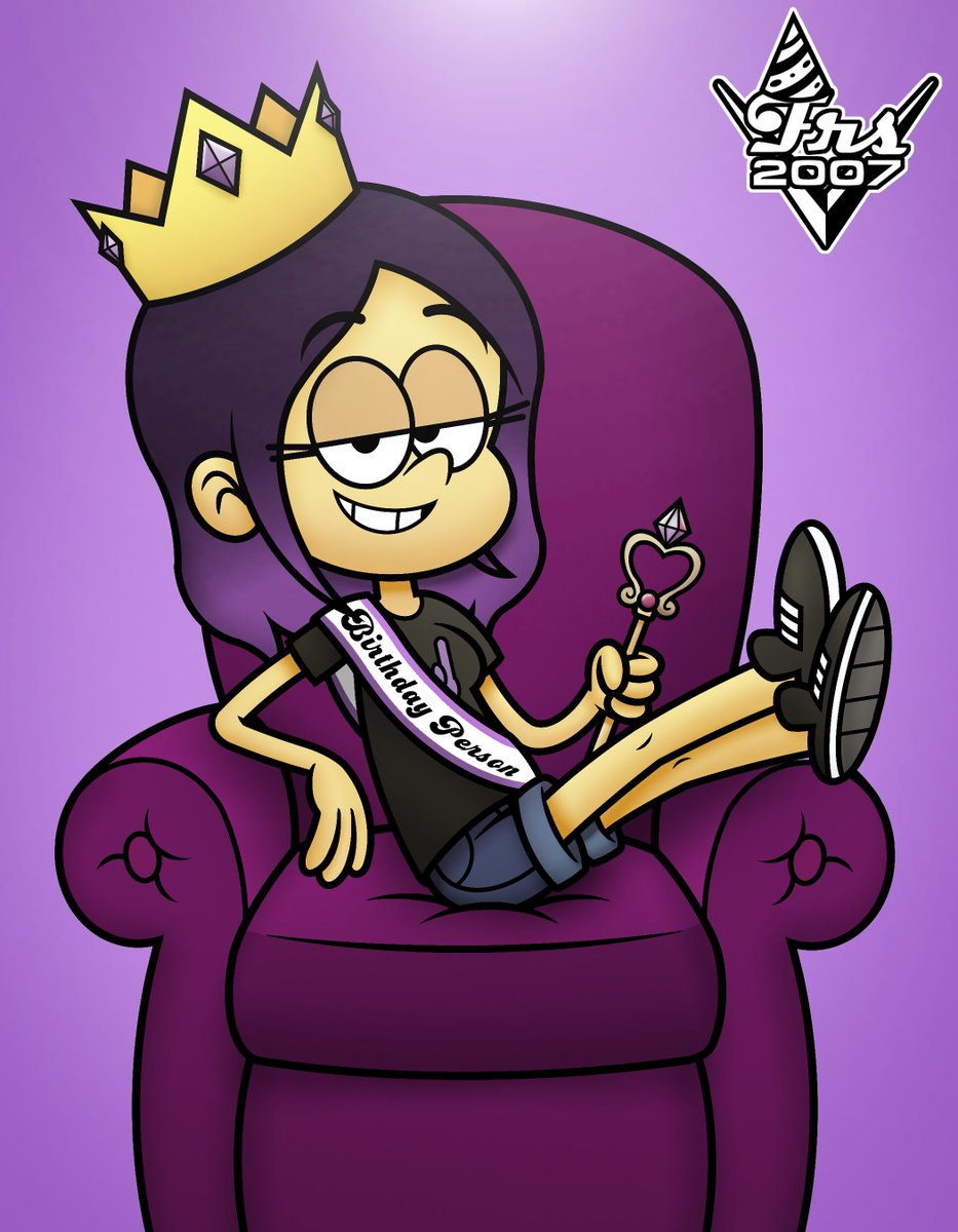 felipe210707's tweet photo. Today, make way for our birthday girl (or Queen)... Graziele Reges!🥳💜🎂

#TheLoudHouse #LoudHouseStyle
#OC #DigitalArt #FanArt #CartoonStyle #BirthdayArt #BirthdayOC #GrazieleReges #Frs2007 #ArtBirthday #ToonArt #CartoonBirthday https://t.co/fHA6dxTbqI