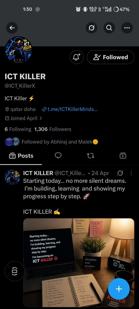 Suji_t6's tweet photo. @Malekfx1155 @NexoraTrades @ICT_KillerX @FundedNext @sam_933er
          @abhi_933
                   @suji_t6

Done all task ✅ https://t.co/zFZ7qCogMT
