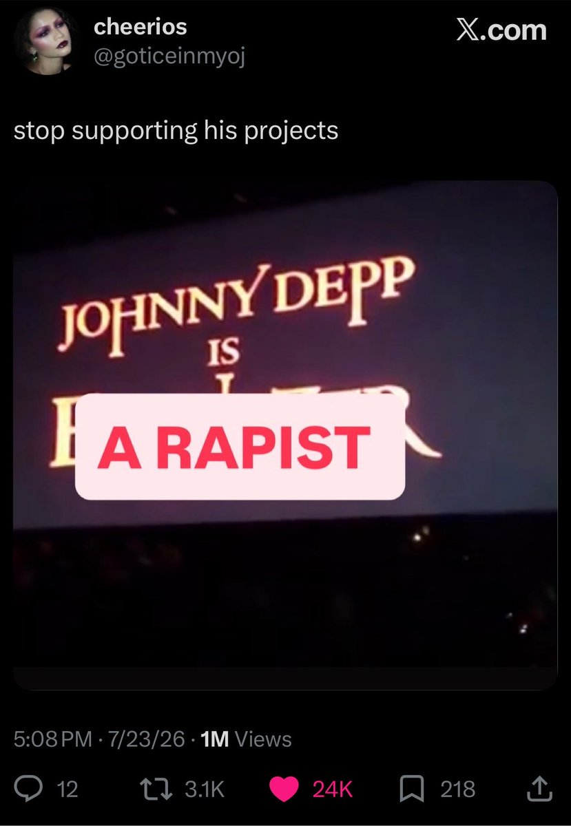 Moms_know_'s tweet photo. Hey guess what ? The community note is gone ! Why do you think that is ? Let me help you because like I said in the UK he WAS found to be a wife beating rapist . It’s forever f**k Johnny Depp and forever #IStandWithAmberHeard ! https://t.co/QzhtmEaOjT
