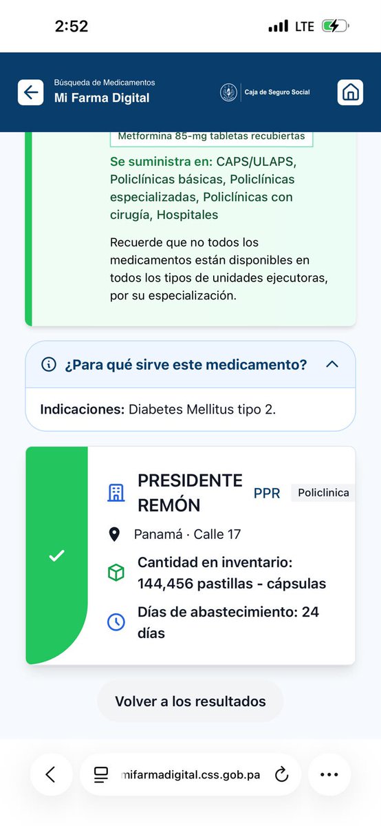 irodriguez2701's tweet photo. @CSSPanama Bueno,  hoy consulté metformina  y dice que 144,000 en PPR, metí receta y no había,  entonces no entendí! https://t.co/hk7zGsWWLx
