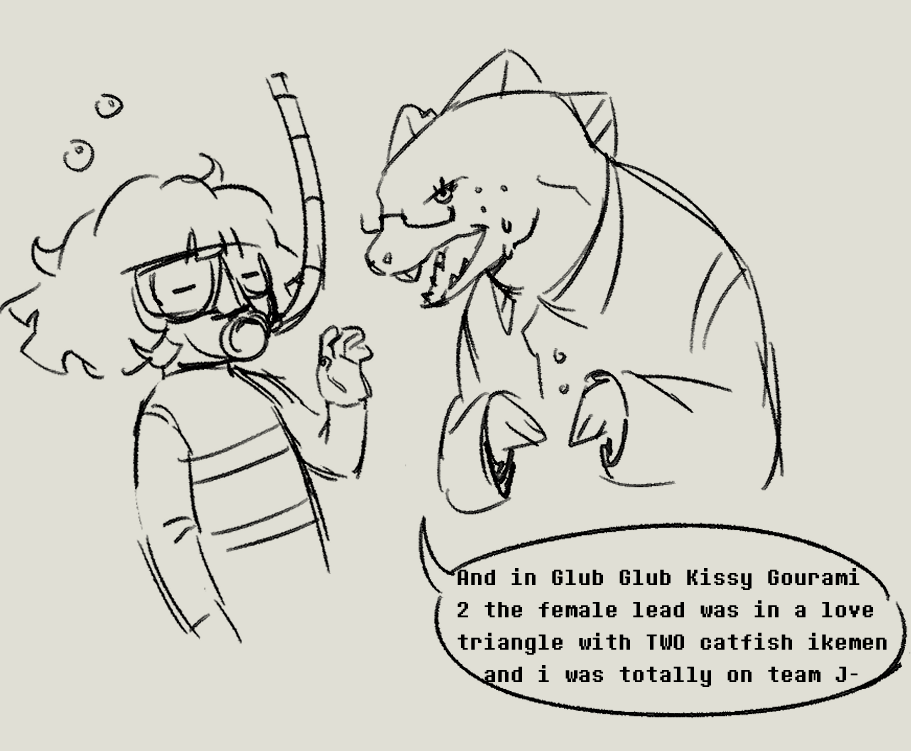 d1ewild's tweet photo. its like theyre in some king of...undersea au #undertale https://t.co/CsSXslhOkX