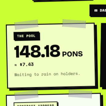 PonsziOnPons's tweet photo. We are getting more volume &amp; airdropping more and more $PONS every cycle. Don't miss out on the biggest Ponz(s)i scheme on Pons. 

0x49d4fe94a1fa2db8543862b5615f1d75ee0739b7 https://t.co/gWdgn1wjxw