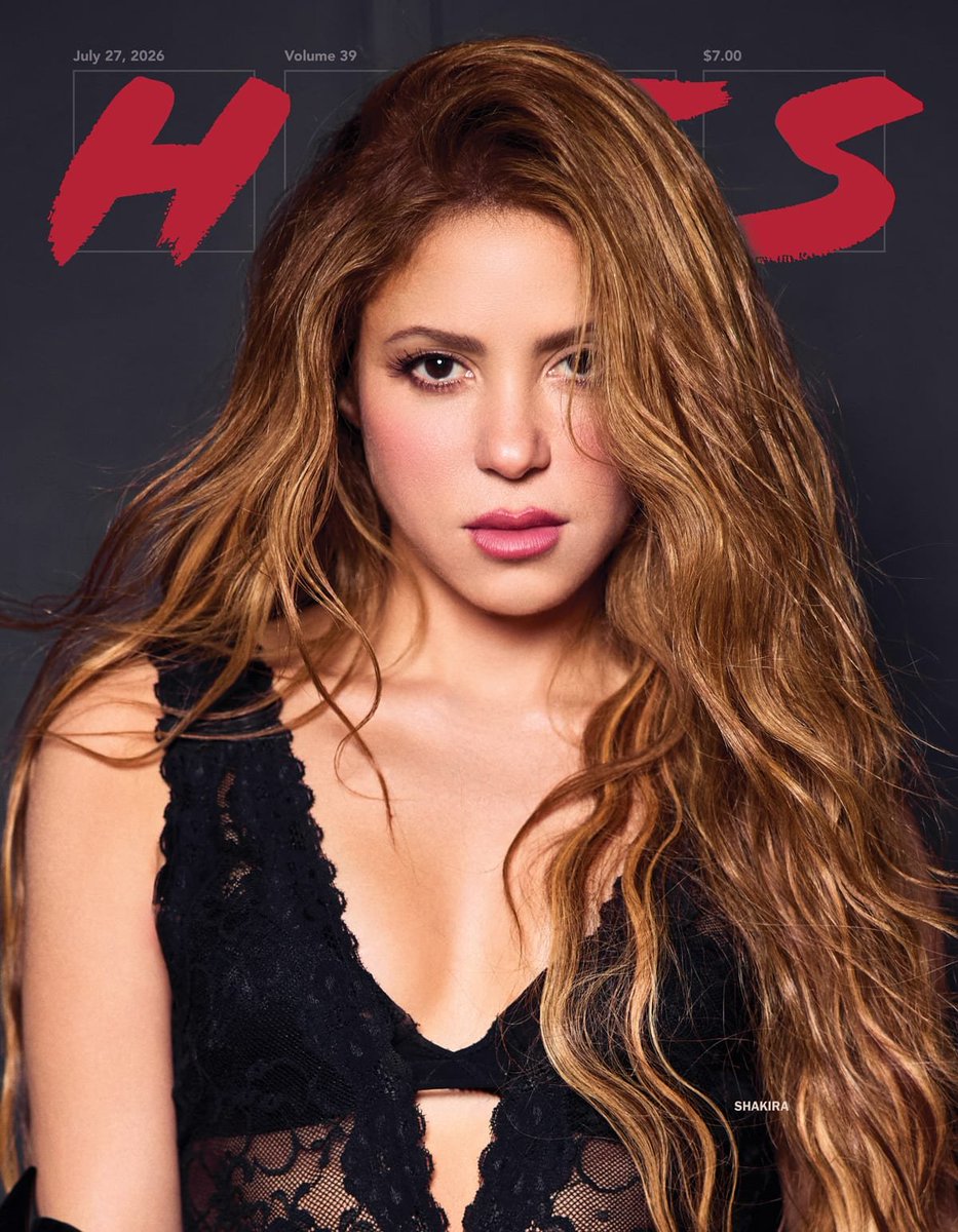 Shakira_Brasil's tweet photo. 📸 | Shakira estampa a capa da nova edição da HITS Daily Double, que destaca o sucesso global de “Dai Dai” após a Copa do Mundo, o #1 no Spotify e o impacto da cantora com a Las Mujeres Ya No Lloran World Tour. https://t.co/G6JxMRUGMa