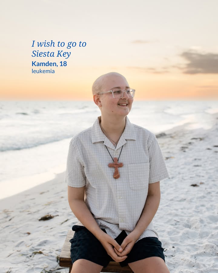 makeawishsfla's tweet photo. Kamden, 18, who is battling leukemia, wished for a relaxing getaway to Siesta Key with his family and girlfriend. 
 
The bond Kamden shares with his family is incredibly strong, and it was especially meaningful for him and his girlfriend to spend time together on the coast. ⭐ https://t.co/oKtlaRTFiJ