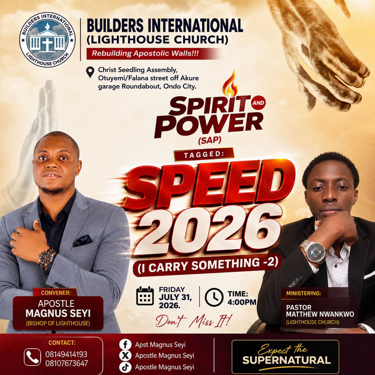 buildersintlch's tweet photo. This Friday!
Get ready for a supernatural encounter with Jesus... https://t.co/zk0nSSz1RK