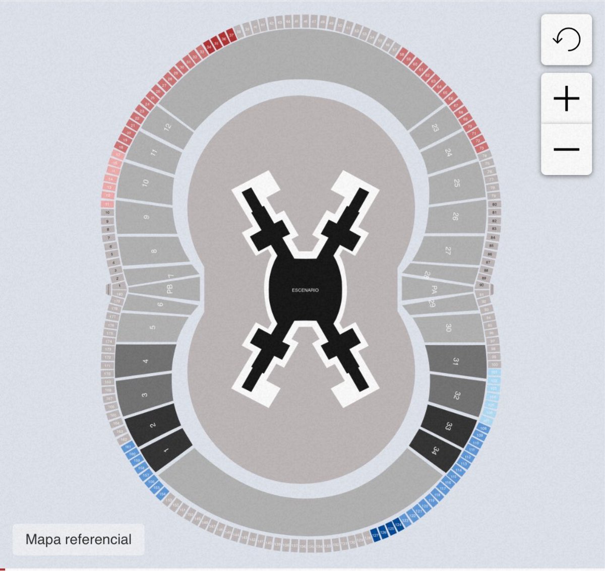 RiseOnBangtanAr's tweet photo. Mapa y precios de los asientos preferenciales. 

⚠️ Algunos sectores ya figuran agotados. 

ℹ️ Para los palcos completos, hay que dejar los datos y ellos se contactan. https://t.co/JXPhJdLrGR