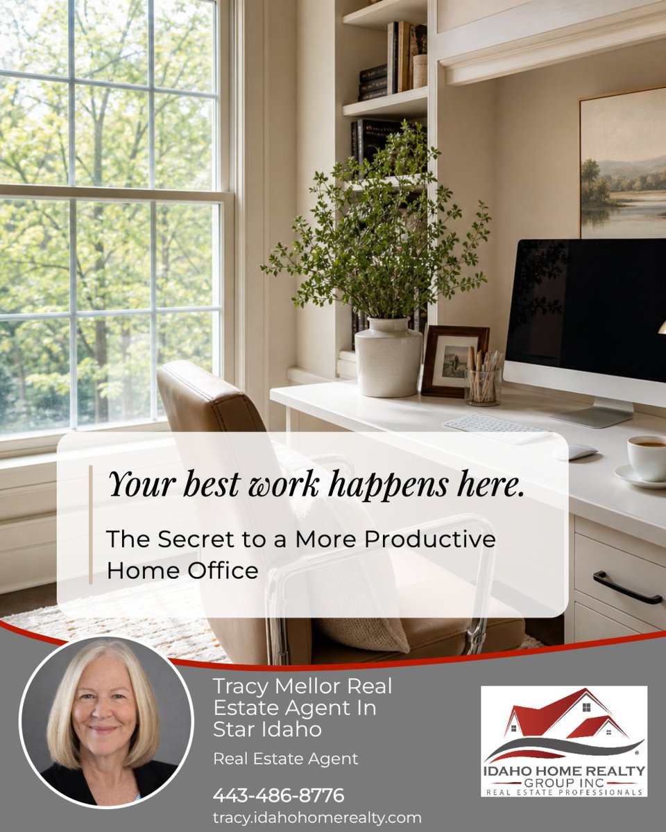 MellorPropsLLC's tweet photo. Your home should make room for the life you are building. A bright, intentional workspace can make everyday routines feel calmer, more focused, and more inspiring. If working from home is part of your lifestyle, what feature would top your wish list in your next home? https://t.co/gctsMHmGu3