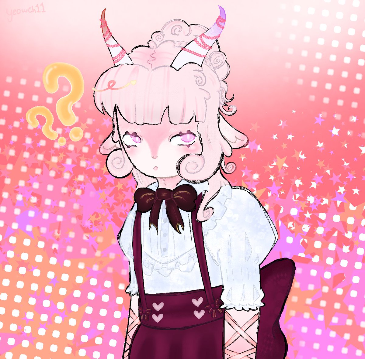 YEOWCH11's tweet photo. @kyubesquared hhey I check out ur OC and I thought they were rlly rlly cutesy so I wanted to draw them 👀👀 
.
.
also I meant yume not yumeship sorry😓 https://t.co/9YhsDctcT2