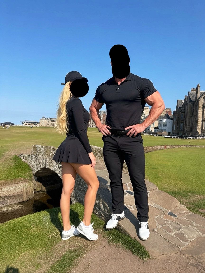 EvilLudvig's tweet photo. St. Andrew’s with my bitch wife https://t.co/wjbgrWKxHm