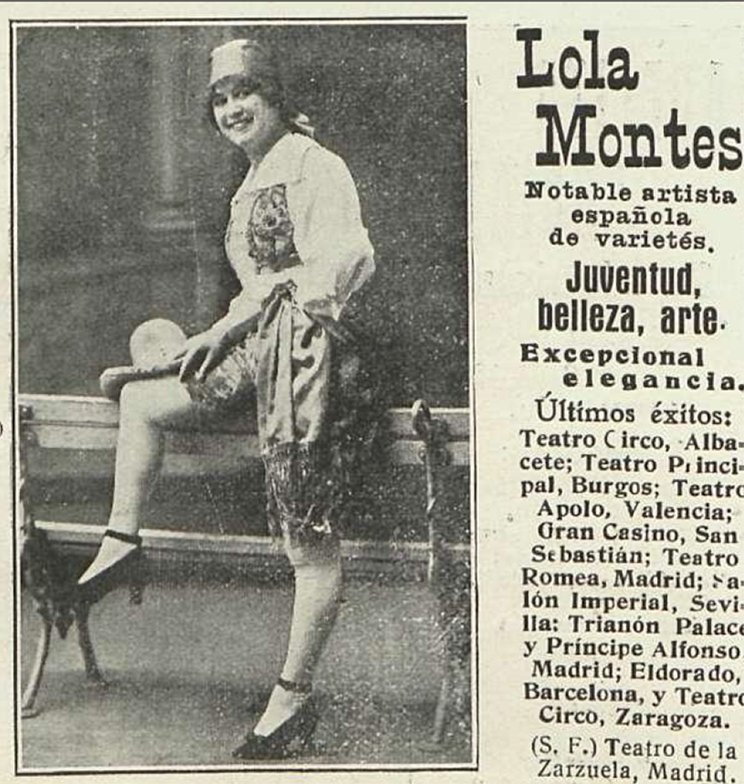 PlataformaMill1's tweet photo. #TalDíaComoHoy, 27 de Julio de 1921, #Melilla fue cercada por los Rifeños, encontrándose la artista #LolaMontes en la ciudad y liberada por #LaLegión en una gesta histórica.

El 30 del mismo mes, debutó en el Teatro #Kursaal con su cuplé "El Novio de la Muerte". https://t.co/uLa6Z5CrkJ