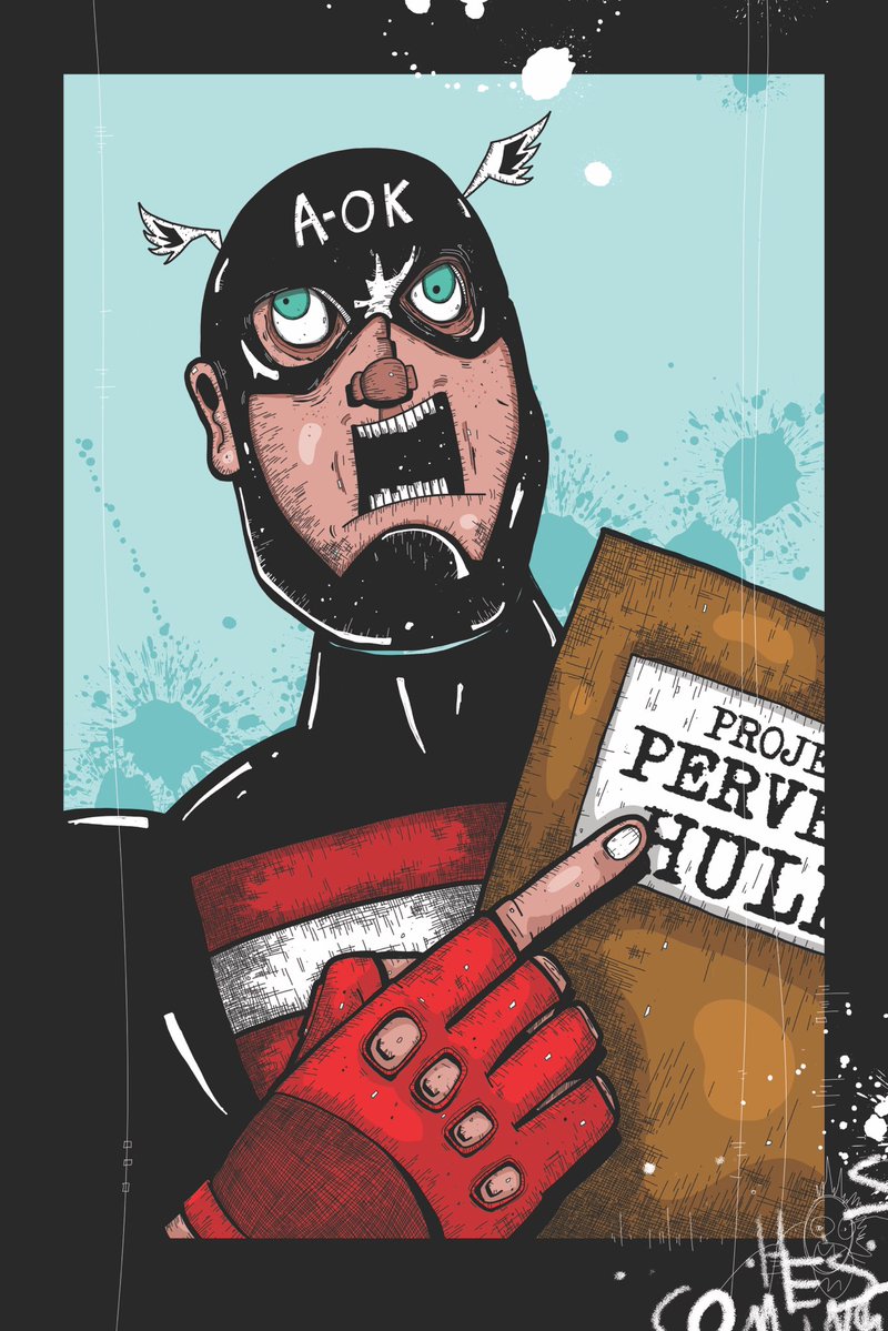AdrieanKoleric's tweet photo. WIP from my next bootleg, PERVERT HILK. I’ll have this ready for @EdmontonExpo this September. https://t.co/aA7Cax91vH