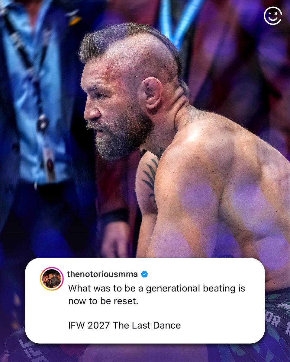 HappyPunch's tweet photo. Conor McGregor says International Fight Week next year is his “last dance” https://t.co/Xg43LPSuvb