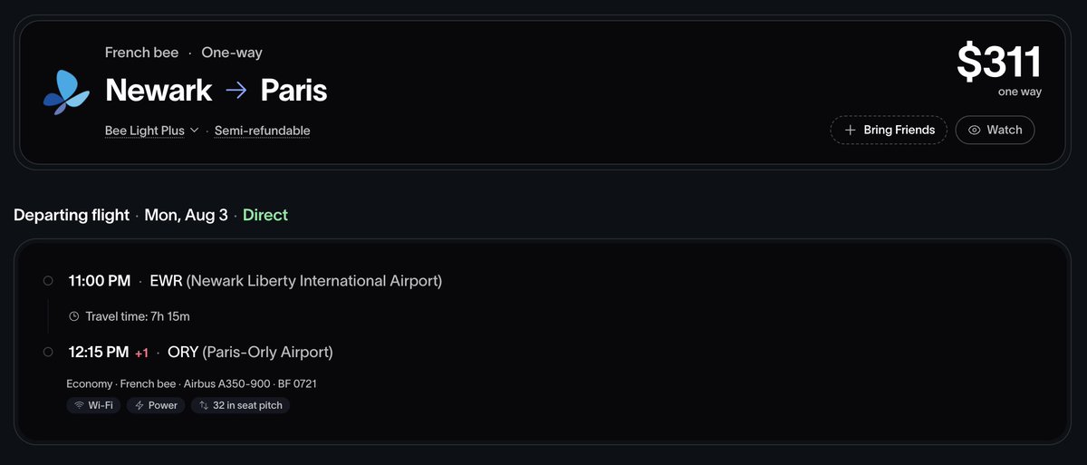 soarflights's tweet photo. New York to Paris $311 [non stop] https://t.co/79bCoz1lUf