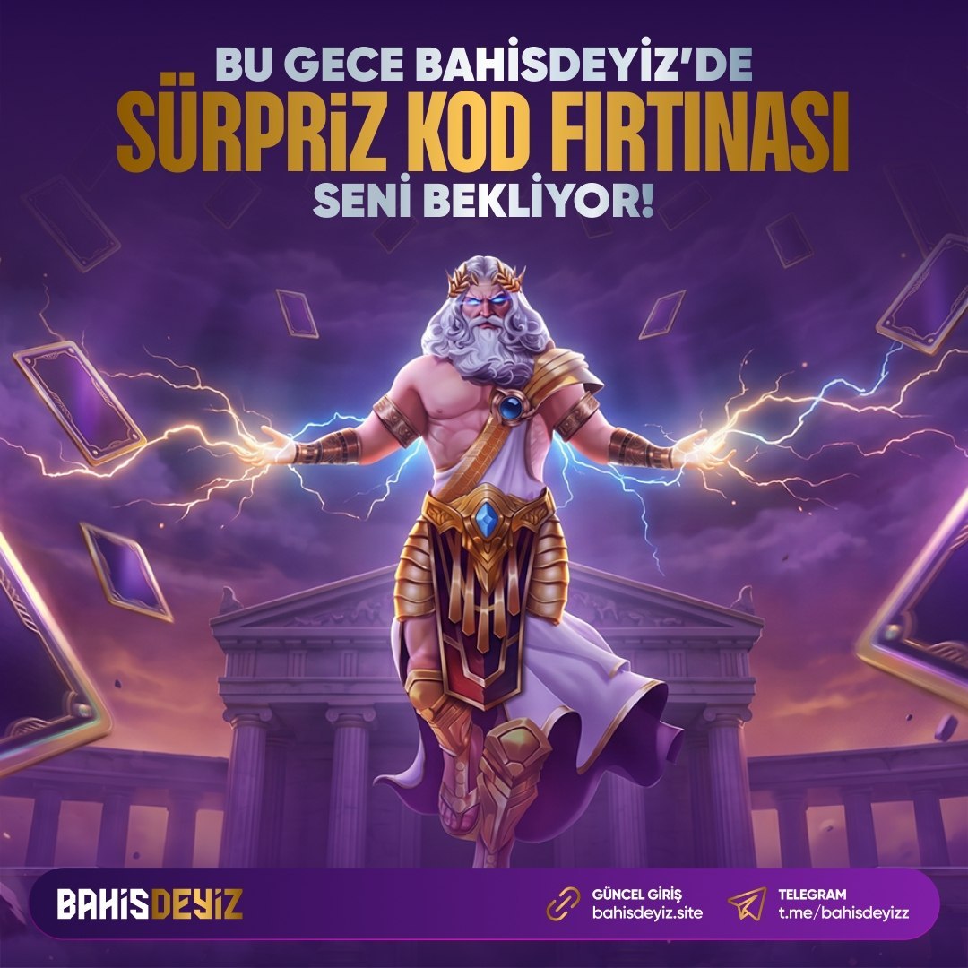 Bahisdeyizz's tweet photo. 🚨 GECE 01:00'DA KOD YAĞMURU BAŞLIYOR! 🚨

⚡ Bu gece saat 01:00'da Bahisdeyiz'de birbirinden özel bonus kodları seni bekliyor!

🎁 FreeSpin, FreeBet ve sürpriz ödüller kazanma fırsatını kaçırma!

🔗  GÜNCEL GİRİŞ (https://t.co/FVBTysUTT6) https://t.co/tJKnZzKpQB