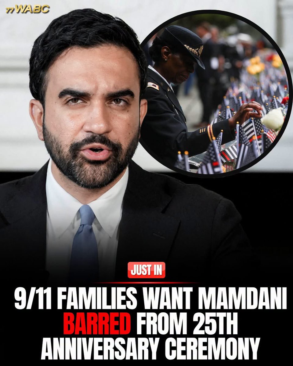 RogerJStoneJr's tweet photo. Should Mamdani be banned from 9/11 memorial? https://t.co/cOm1DCwThx