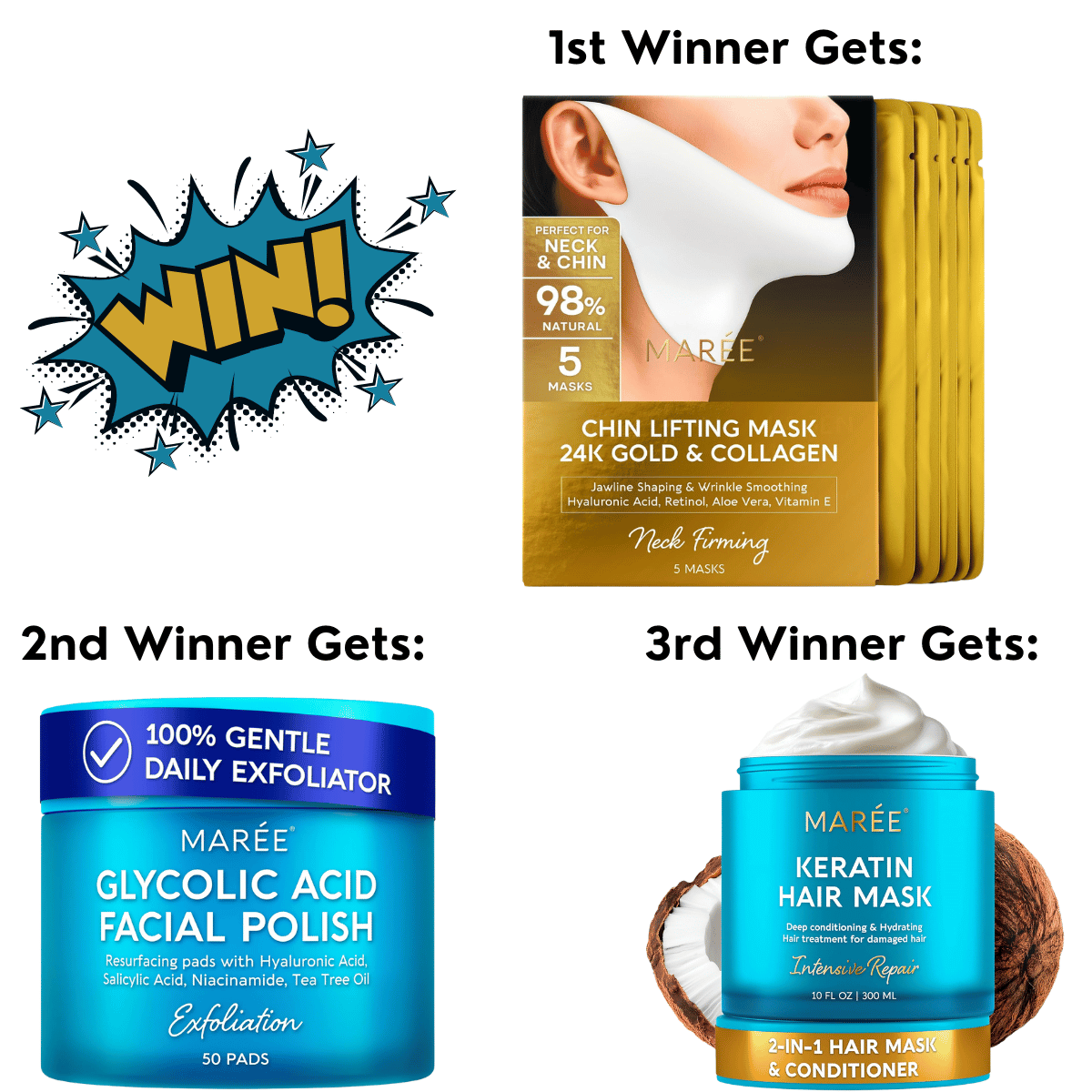 shopwithmemama's tweet photo. 3 people will win one of the MAREE Skincare & Haircare best-sellers! Enter here: https://t.co/9A8kBPnslC
#frizzyhair #techneck #jawline #jowls #necklift #eyegels #giveaway #skincaregiveaway #winit @shopwithmemama https://t.co/XZUlZrdbZE