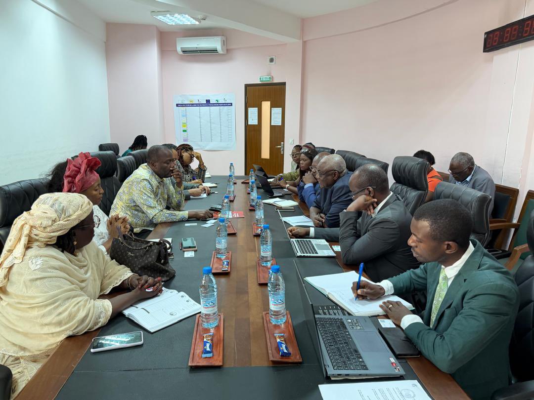 CamilleAkoaP's tweet photo. J'ai reçu ce jour, 27 juillet 2026, au siège de la Direction Générale du FEICOM, une équipe de la Banque Africaine de Développement (BAD), du MINEPAT et du MINEE,
#FEICOM1 #BAD #DéveloppementLocal #SND30 #ODD6 https://t.co/010Xa7Rn4B