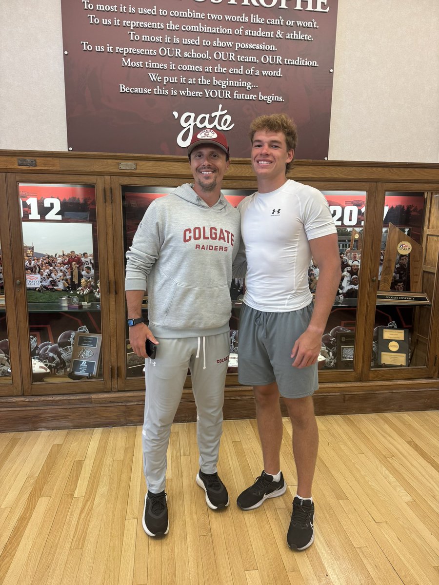 reidar_jr's tweet photo. After a great camp and conversation with Coach Gerbino, I am blessed to receive my fifth Division 1 offer from Colgate University. Go Raiders!!! #AGTG #GoGate 

@CoachGerbino @TajamirTorres @_CoachFitz 

@stsebsfootball @CoachBurkeSebs https://t.co/tgCZoNqHBs