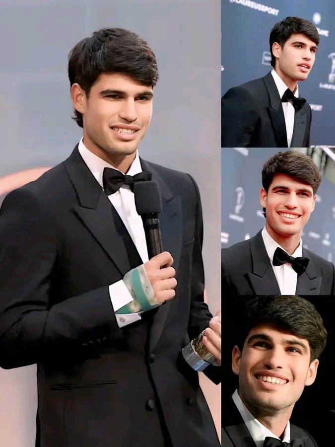 carlosfanpage0's tweet photo. Dressed sharp, smiling brighter, and ready for every spotlight. 🖤✨

#CarlosAlcaraz #TuxedoStyle #MensFashion #BlackTie #Gentleman #RedCarpet #Elegant #StyleInspiration #ClassicLook #Confidence #Smile #FashionGoals #LuxuryStyle #InstaStyle #PhotoOfTheDay #ExplorePage #Trending https://t.co/K8roa4lhIL