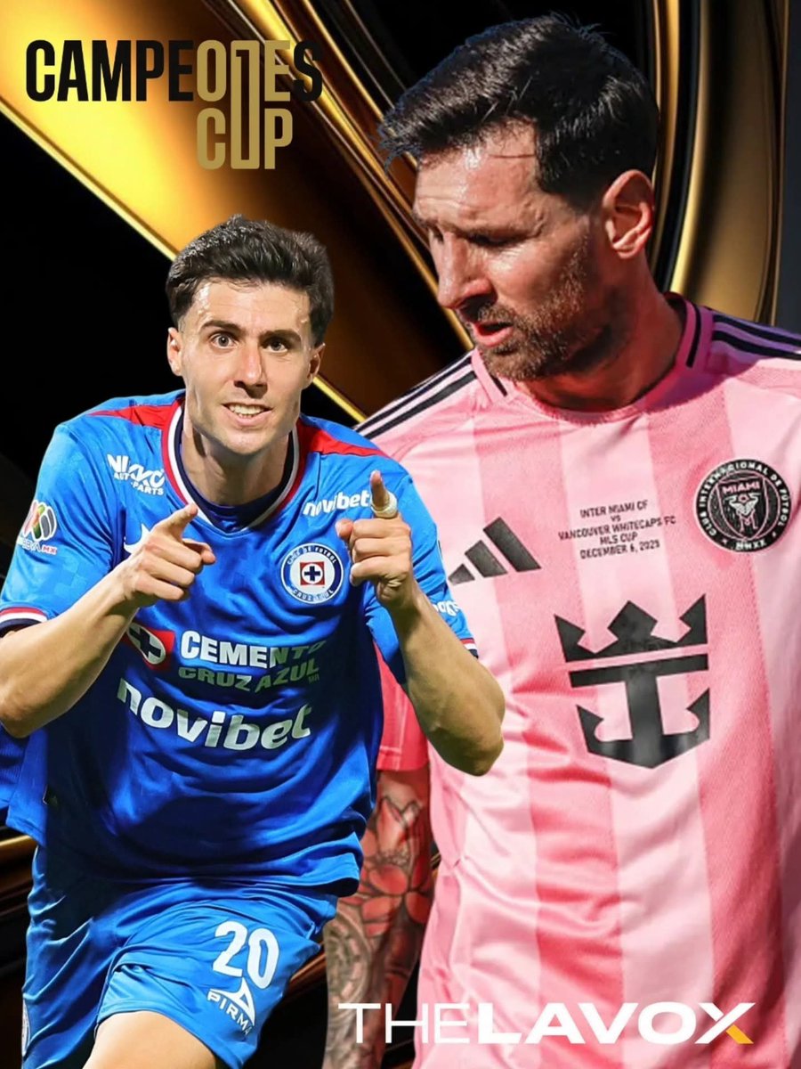 TheLaVox's tweet photo. #Lionel Messi volverá a encontrarse con un viejo conocido, pero esta vez con un trofeo oficial de por medio. El #CampeonesCup ya tiene protagonistas: #InterMiami recibirá a #CruzAzul después de que el conjunto cementero conquistara el #CampeonDeCampeones y el campeón de la #MLS asegurara su lugar tras levantar la #MLSCup. La historia también ofrece un guiño inolvidable, porque fue precisamente ante #CruzAzul donde #Messi debutó con la camiseta rosa gracias a aquel inolvidable tiro libre en la #LeaguesCup. Ahora el escenario cambia, pero el prestigio permanece intacto. Además, será la oportunidad para que #Casemiro dispute por fin este título junto a #Rodrigo De Paul y el propio #Messi, reforzando a un equipo que sigue reuniendo figuras para competir por todo.

Quienes intentan minimizar el valor del #CampeonesCup vuelven a equivocarse. Se trata de un campeonato oficial, reconocido dentro del calendario internacional y avalado por #Concacaf, enfrentando al campeón de la #MLS y al ganador del #CampeonDeCampeones de la #LigaMX. #CruzAzul llegará como un rival de enorme jerarquía, pero antes ambos clubes deberán sobrevivir al desgaste de la #LeaguesCup, un torneo que suele pasar factura por la intensidad de su calendario. El 16 de septiembre no habrá espacio para excusas: habrá una copa en juego y dos gigantes buscando escribir otra página en su historia. Como decía #Vince Lombardi, "ganar no es algo que sucede de vez en cuando; es algo que se convierte en un hábito".