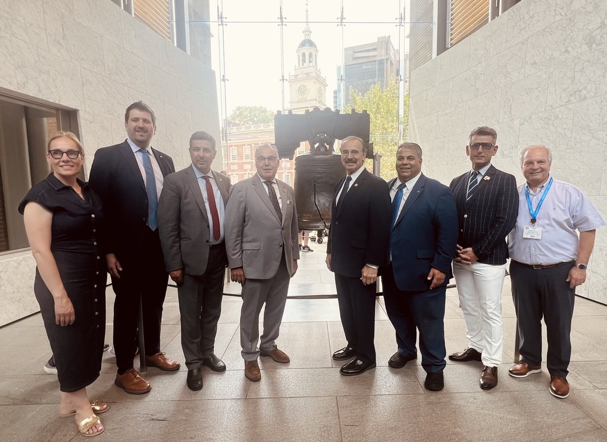 OrderOfAHEPA's tweet photo. Last night the AHEPA delegates saw a terrific national televised baseball game between the Phillies and the Yankees. The Convention also started with a unique diplomatic tour of Independence Hall this morning.

View the full release here: https://t.co/gUgo5IjbVh https://t.co/DXrwHmV6Or
