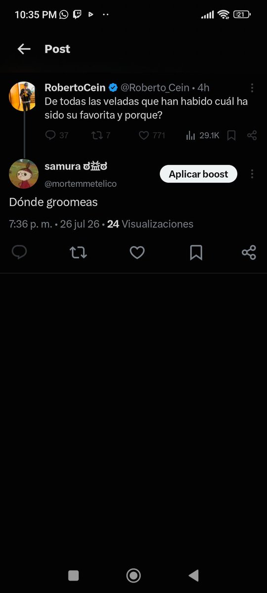 mortemmetelico's tweet photo. Oigan parece que Roberto si se emperra cuando dicen verdades https://t.co/7QK8aKsAIn