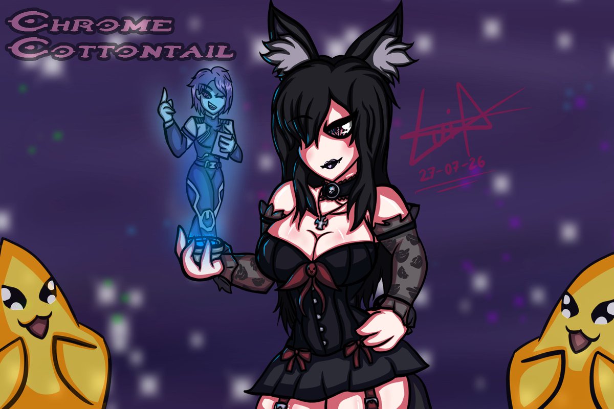 JackTheArtist45's tweet photo. Muy bien no sabía por cual de los modelos decidirme así que hice los dos 

Tanto su modelo de Cortana como la versión Gótica ya que ambos me fascinan 

Esta es mi entrada para el concurso de dibujo de la señorita @ChromeVT para el #SparkFest

#SparksArt https://t.co/YBXhYwNr0D