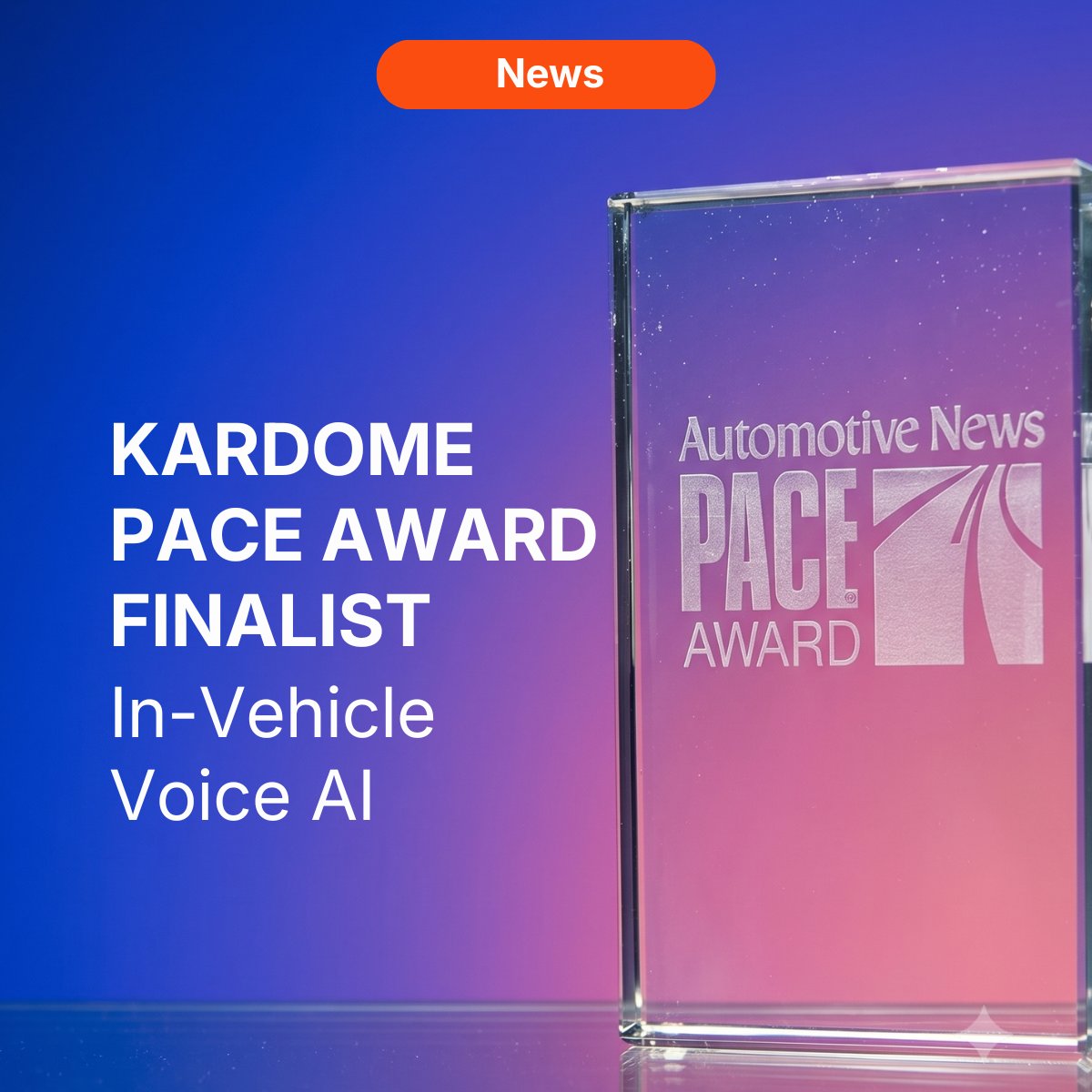 KardomeVUI's tweet photo. Kardome is honored to be named an Automotive News PACE Award finalist. Our in-vehicle voice AI delivers spatially aware, multi-user performance in every seat. See more below 👇 #VoiceAI #Automotive #PACEAwards https://t.co/A6eQiFP3LX