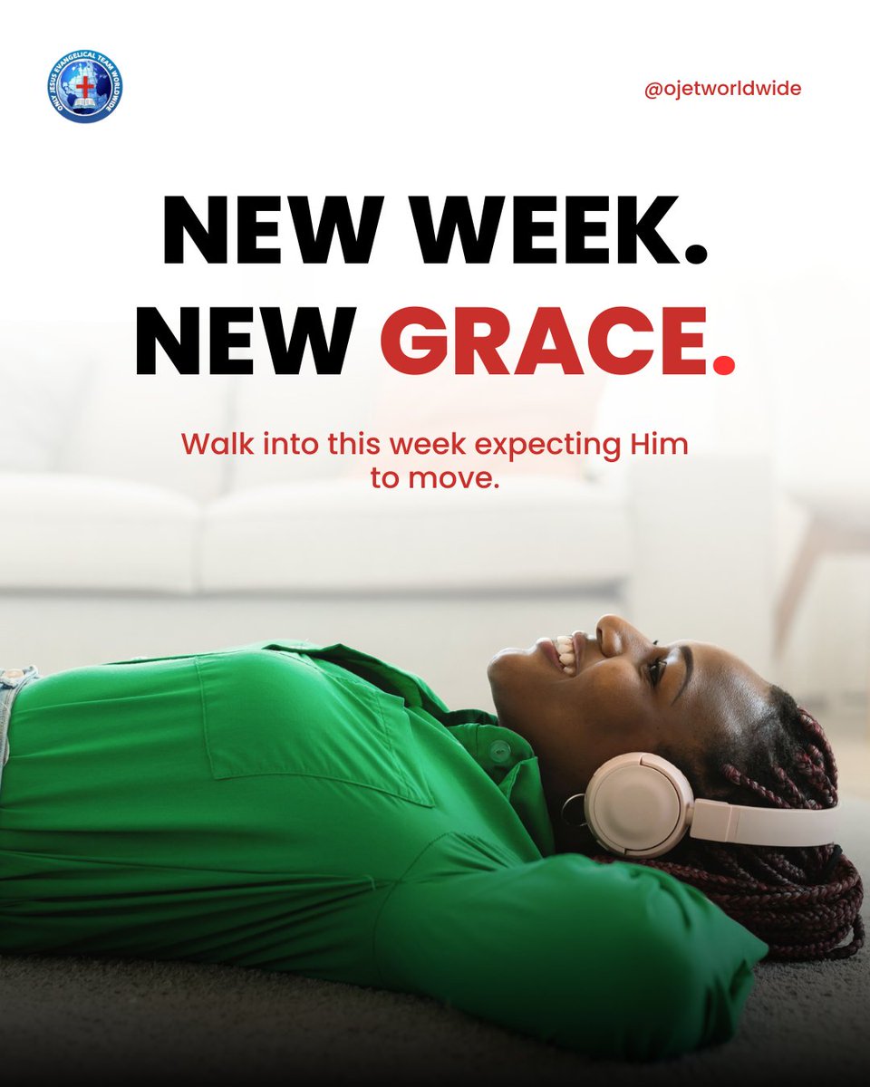 ojetworldwide's tweet photo. New week. New grace.

Whatever last week left unfinished, God's mercies are new this morning. Walk into this week expecting Him to move.

#OnlyJesus #OJETWorldwide #NewWeek #FaithOverFear https://t.co/6iyGokxLEy