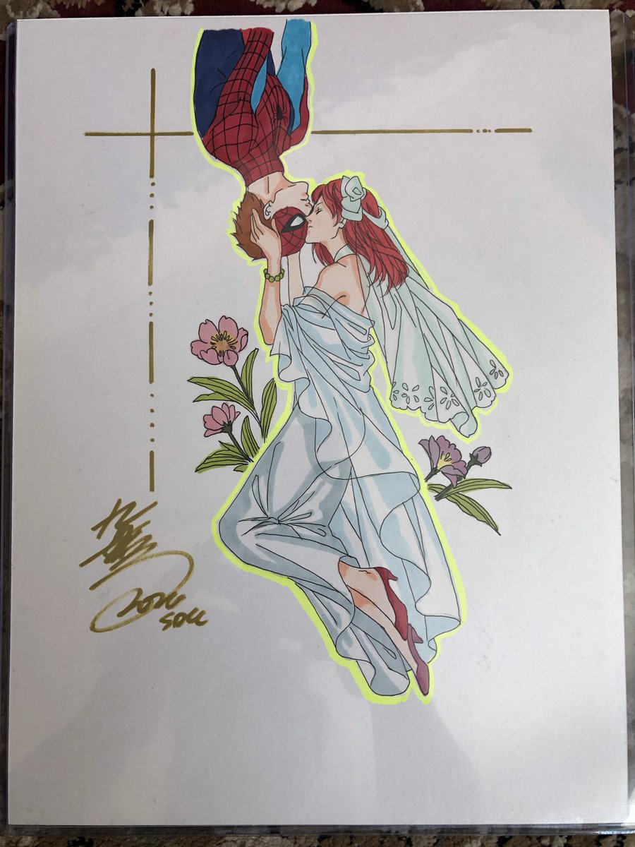 LordAkiyama's tweet photo. SDCC 2026 Commission
Spider-Man and Mary Jane Watson by @Jiugeart 
Absolutely love how this one came out. Beautifully done from top to bottom.
#SDCC #SDCC2026 #ComicCon #Disney #Marvel #SpiderMan #MaryJaneWatson #PeterMJ https://t.co/JtRRmY2fcU