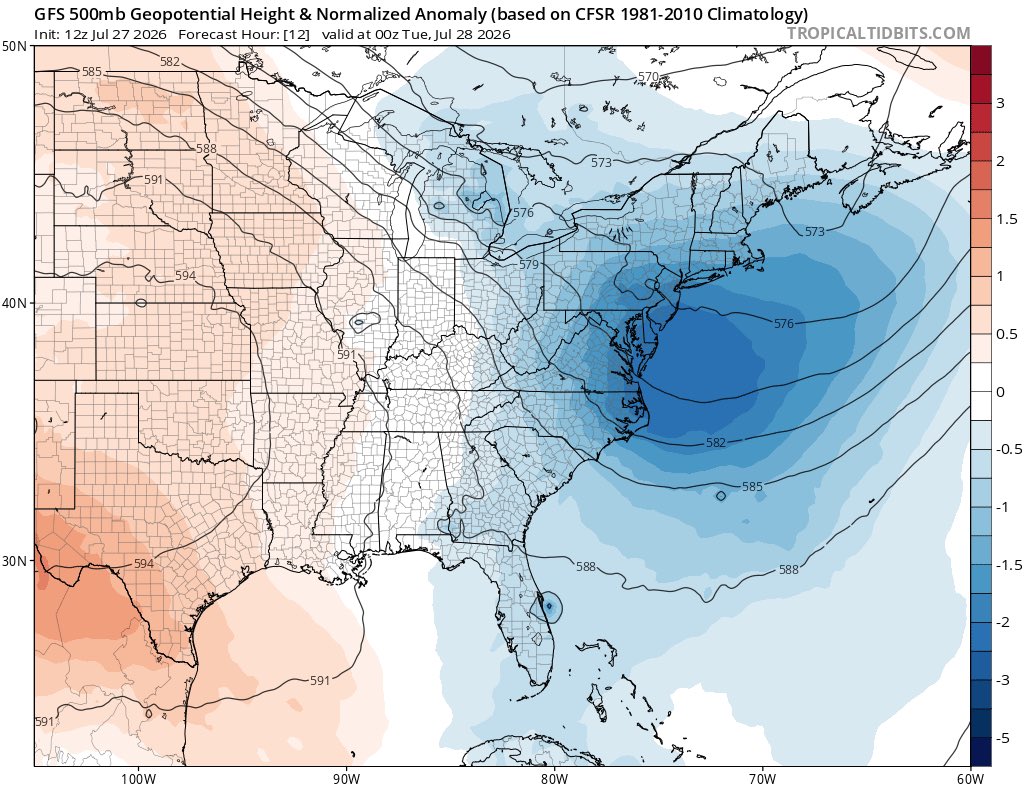 NDGMETCHEF's tweet photo. Typical FL Heat + high dew points+ mid level disturbance+ steep lapse rate… we in FL get more than the usual afternoon thunderstorm pattern. 
I have to admit that lightning was a little too close for comfort. 😆 
@DylanFedericoWX @spann https://t.co/88HYnRgFHN