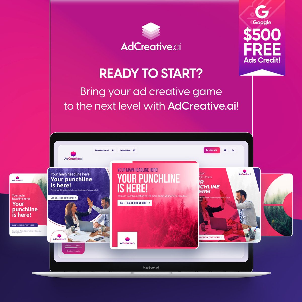 trade_2022's tweet photo. #adcreative #digitalmarketing #advertising
#workfromhome #Advertising #AI #Marketing
#SocialMedia #makemoneyonline #digitalads
#creativeads #admanager #marketing
Get ahead with Creative-AI. Plus, enjoy 
$500 Google Ads Credit + Free Trial.
👉 https://t.co/vy2dY2rk80 👈 https://t.co/yEz749Tjtt
