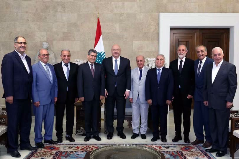 Karminsaeed's tweet photo. الرئيس #جوزاف_عون مستقبلاً وفدًا من عشائر بعلبك-الهرمل
سنعمل على معالجة مطالبكم، وسنبقى إلى جانب جميع أبناء المنطقة https://t.co/JVmVgHyEWw