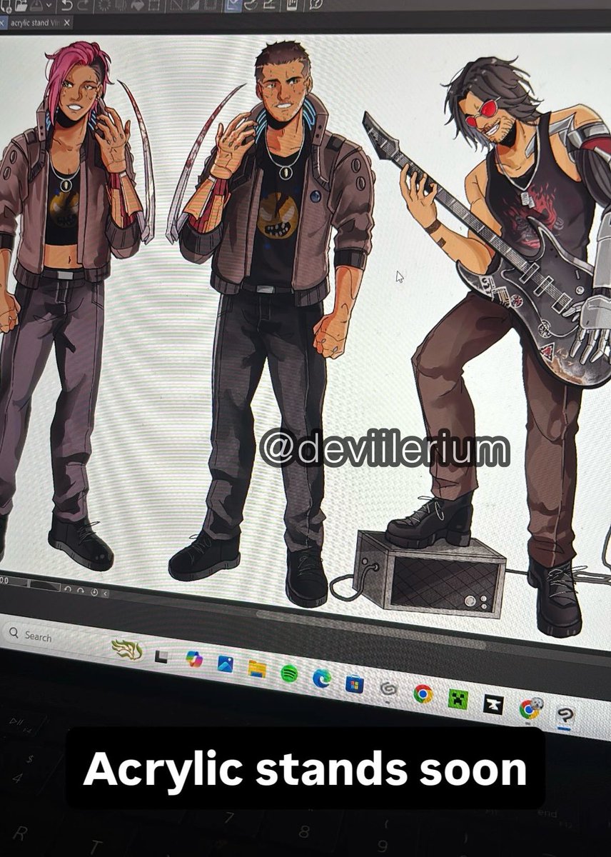 deviilerium's tweet photo. I stayed up until 6am to finish this but new acrylic stands soon ^^ trying to revamp my sh0p by the end of the month gn chooms🙏🙏💤💤 https://t.co/1xzGvRLo63