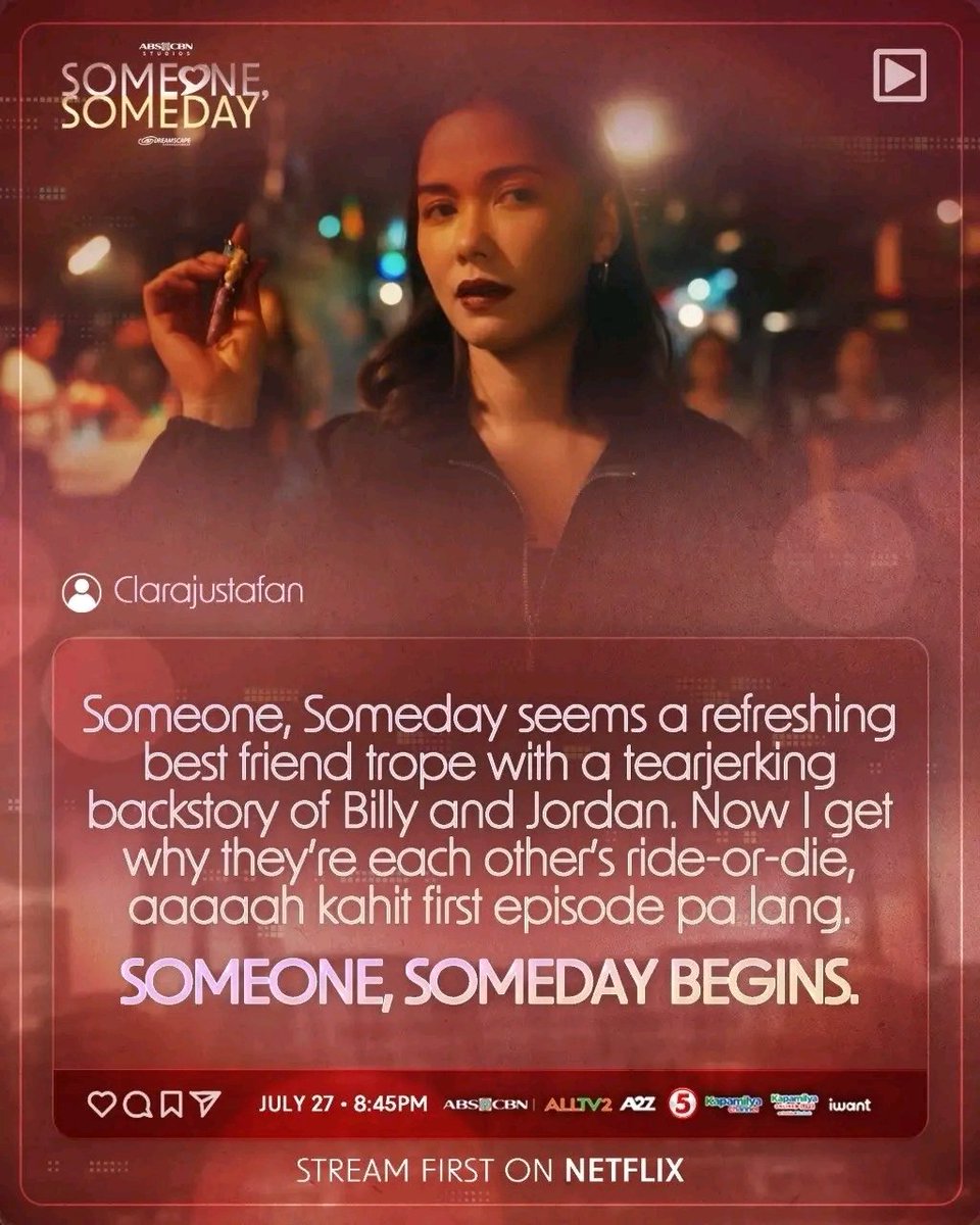 amancio64038's tweet photo. The reviews keep pouring in, and every single one means so much. ๐ฅน๐ Thank you to everyone who's watching, sharing your thoughts, and embracing the story of #SomeoneSomeday. This is only the beginning.
#FromEp1-4
#SomeoneSomeday
#KathReid๐
#SSNetflixEp4 https://t.co/ij8HGKpmDe