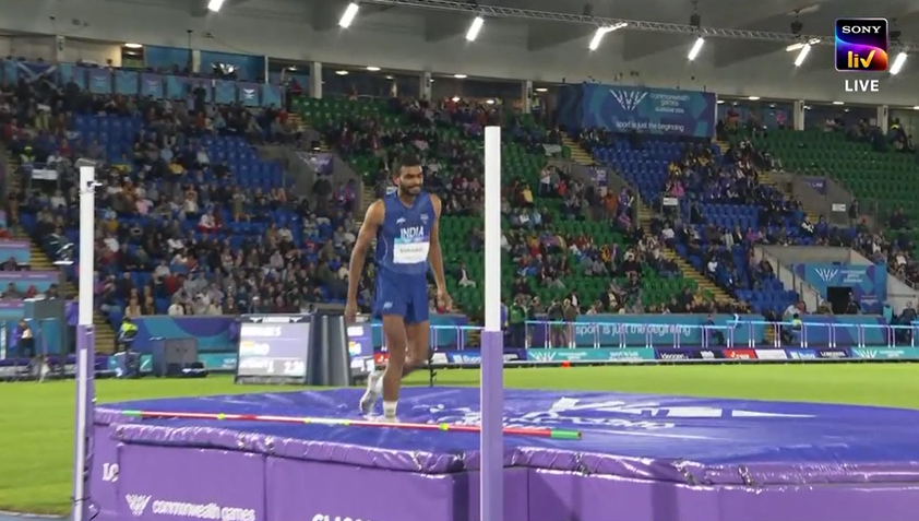 nnis_sports's tweet photo. 🚨 Sarvesh Kushare Misses First Attempt at 2.28m!
India's Sarvesh Kushare has failed to clear 2.28m on his first attempt in the men's high jump final at the Commonwealth Games 2026.
🥉 A medal is now guaranteed!
The only question now is which colour.
Can Sarvesh upgrade it to silver... or gold
He has two more attempts remaining at 2.28m.
#Athletics #IndianAthletics #CWG2026 #HighJump @afiindia #AthleticsIndia