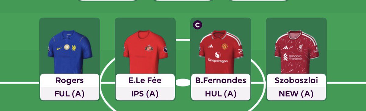MUFCAAR0N's tweet photo. @FPLMattW Haaland + bruno draft 😋 https://t.co/kdTQwLKlPy