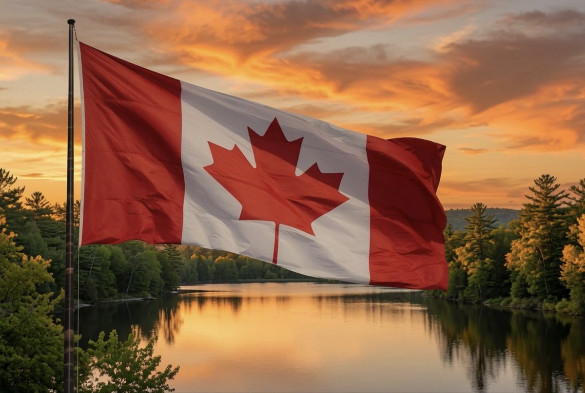 UnitedCanucks26's tweet photo. We should add more beautiful large Canada flags across Canada 🇨🇦 in defiance of Trump and his administration. 
Retweet if you agree. 👍 
Not saying to go overboard, but let’s bring Canadian pride back in our cities. ♥️ https://t.co/puW0Oq4FDh