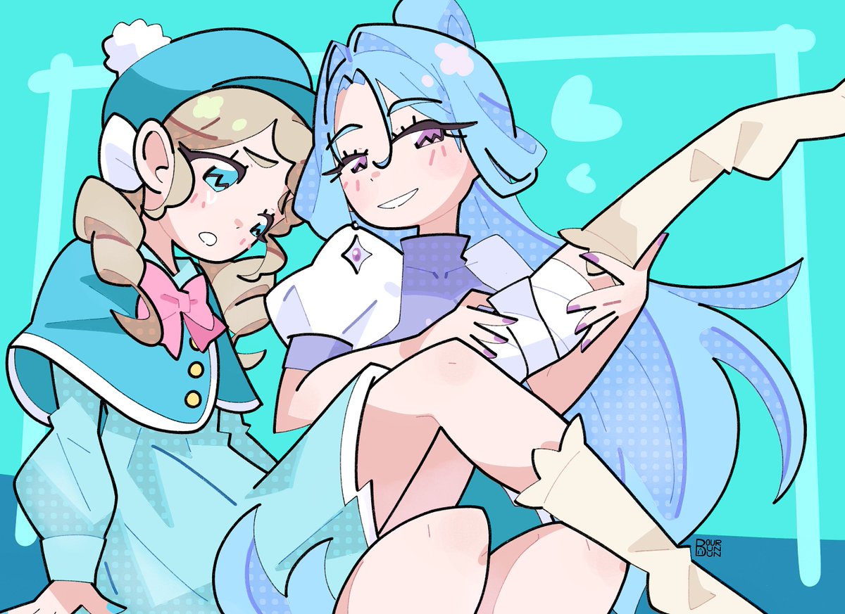 Bourbunbun's tweet photo. Eriza and Shiruku from Meitantei Precure 🩹 https://t.co/eiIsBaquyg