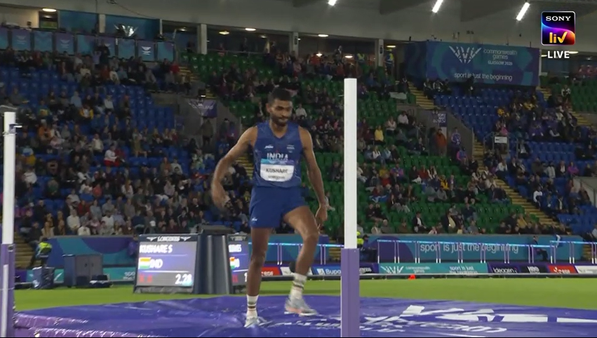 nnis_sports's tweet photo. 🚨 Sarvesh Kushare Misses Second Attempt at 2.28m
One jump. One chance.
#Athletics #IndianAthletics #CWG2026 #HighJump @afiindia #AthleticsIndia https://t.co/B8Ngke83Nt