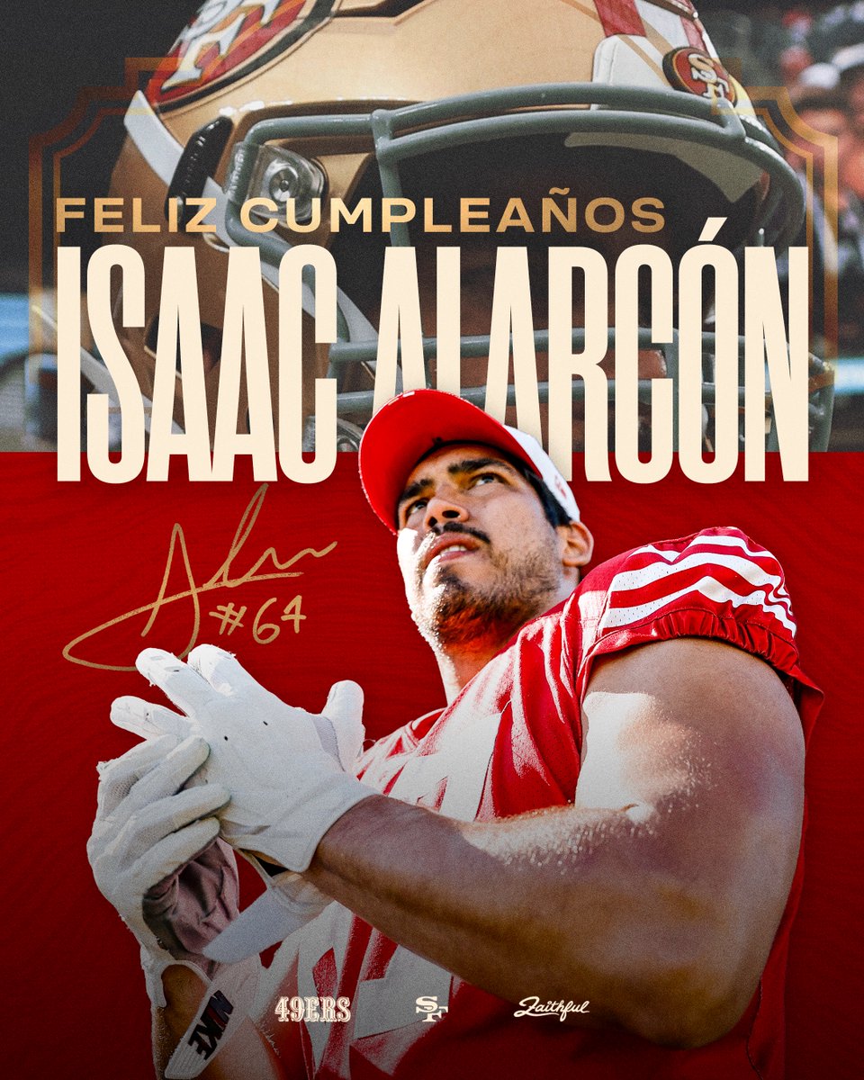 49ersESP's tweet photo. ¡Feliz cumpleaños, @IsaacAlarcon! 🥳

Muchos, muchos abrazos de parte de todos los Fieles.

#FTTB https://t.co/OwPVej7ruF