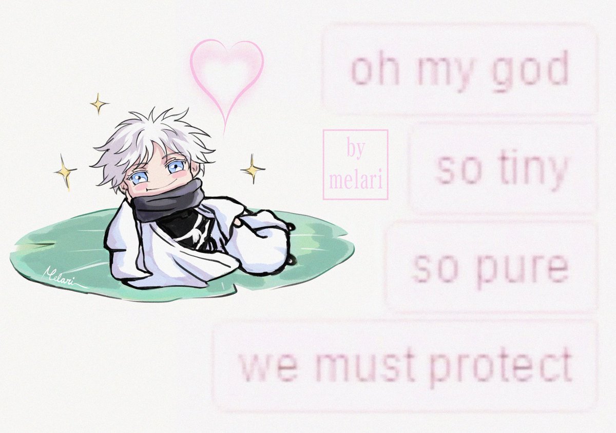 melari_draws's tweet photo. 🐸 he's practicing being adorable... #五条悟 https://t.co/RclO3eOtjG