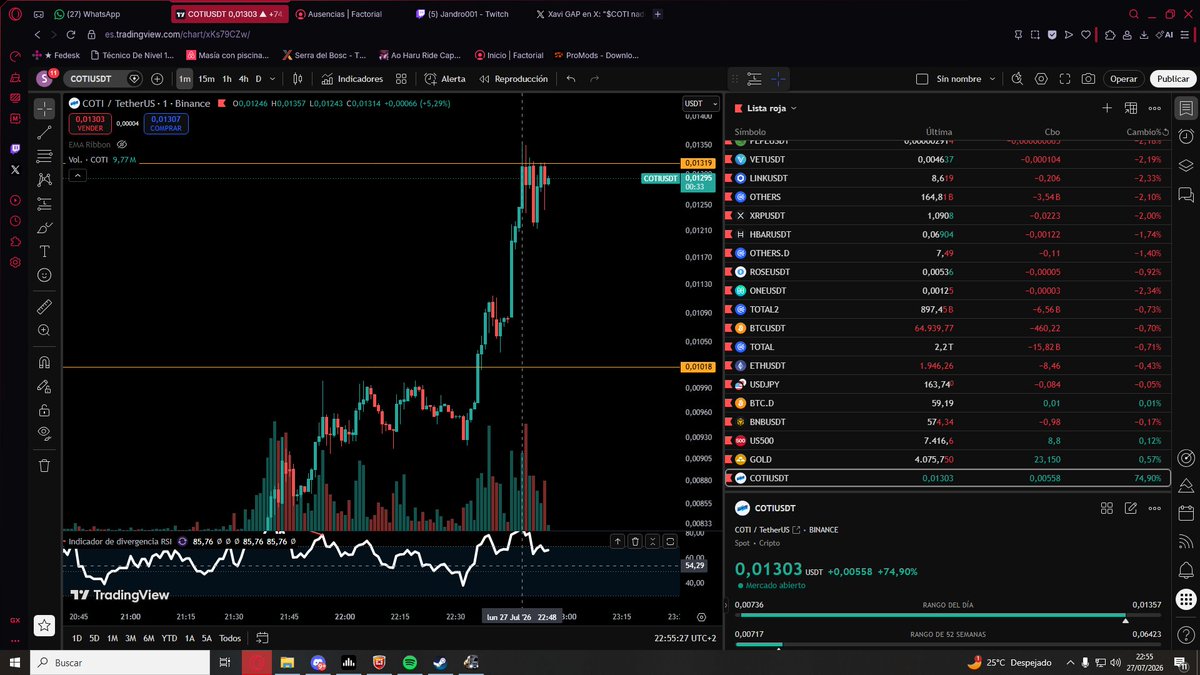 VericatC's tweet photo. que cojones acaba de pasar
creo que es la mayor ganancia que he tenido en mi vida con las cryptos https://t.co/awkPv3P21W