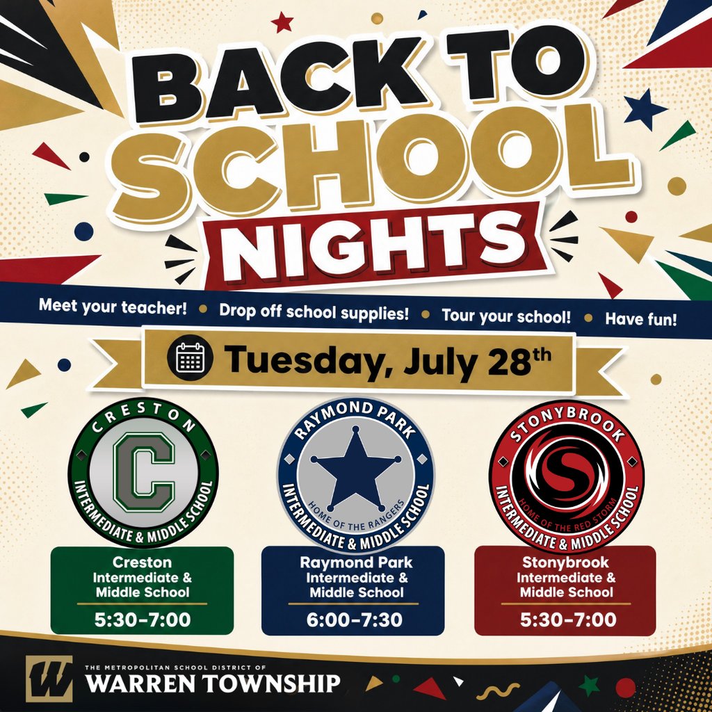 msdwarren's tweet photo. 📚🎉 Back to School Nights are TOMORROW, July 28! Families are invited to meet their teacher, drop off school supplies, tour the school, and kick off an amazing year. Check your school's time and we'll see you there! 🖤💛 #YourJourneyBeginsHere #WarrenWill #PrideOfTheEastside https://t.co/ZiaucxL7S4
