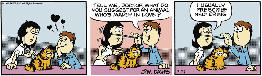 WendyLovesJesus's tweet photo. One of my favourite #Garfield strips to celebrate #JimDavis's 81st birthday today! 🐱🎂🧡 https://t.co/1wNH64yYZL