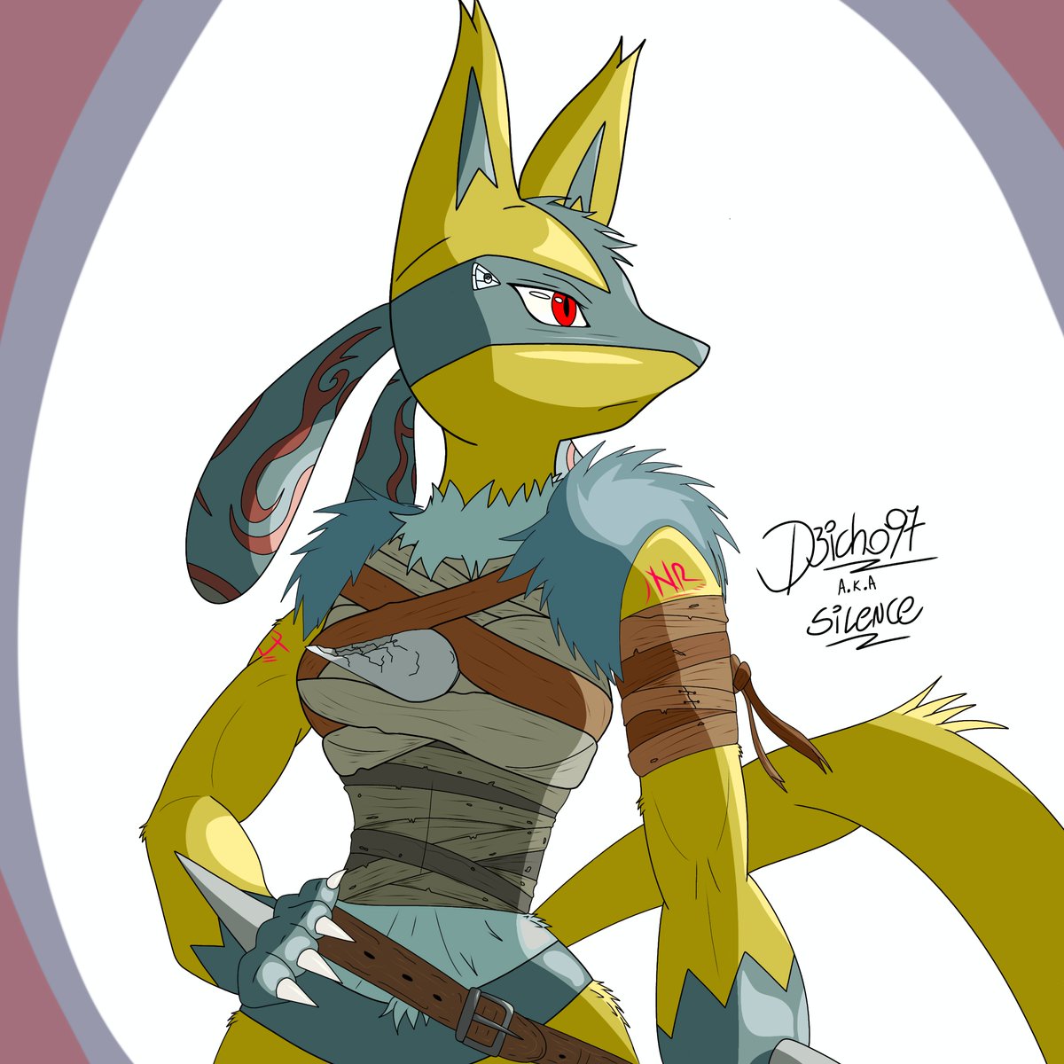 I_am_Silence__'s tweet photo. Completo 😄

Le siguen faltando algunas cosas, no es perfecto, pero al menos ya estoy en el camino correcto.

#lucario #pokemon #digitalart #Pokemonart ㅤ https://t.co/CpXJdsAsz9
