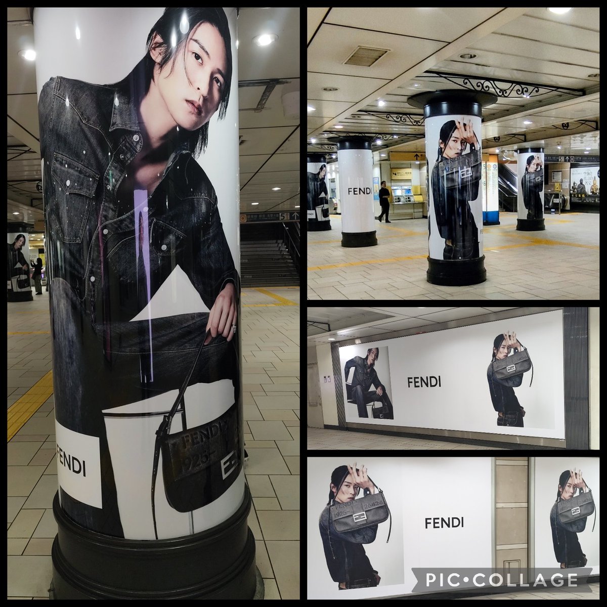 meyk1623's tweet photo. 早起きして表参道駅構内📸
圧巻の風景で幸せな空間でした✨
目黒駅品川駅にも📸
#FENDI #キリン晴れ風
#目黒蓮 https://t.co/KXcYTgaJdm